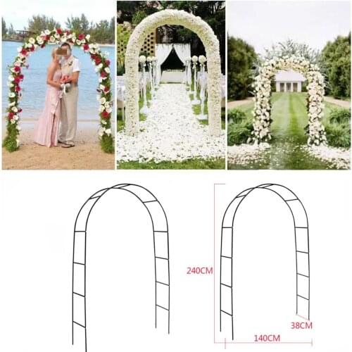 Iron Wedding Arch Decorative Garden Backdrop Pergola Stand Flower Frame For Wedding Party Marriage Birthday Decoration DIY Arch