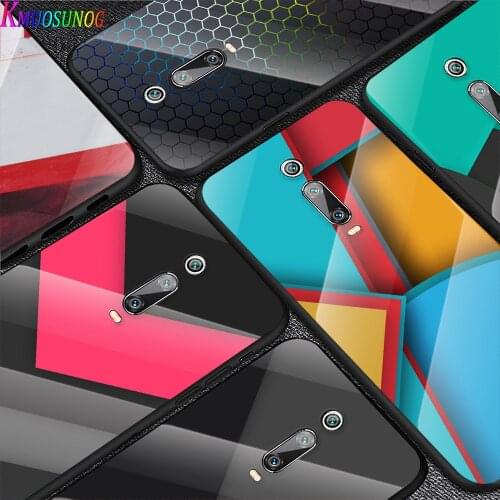 Mature Texture Carbon Fiber For Xiaomi Redmi K40 K30 K20 9T 9C 9A 9 8A 7 Pro Plus Tempered Glass Luxury Cover Phone Case