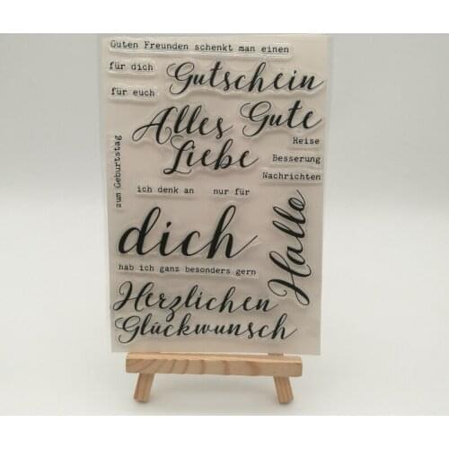 1sheet New German letter transparent stencil for DIY Scrapbooking photo album decorative sheets