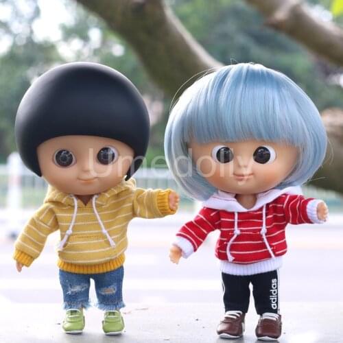 1PCS Causal Stripe Blyth Doll Hoodies Muichan Ixdoll Clothes Size for Middle Blyth, OB11, Holala, BJD Doll Clothes Accessoies