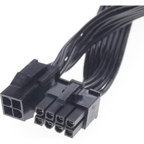 100pcs ATX CPU 4 pin Plug to CPU 8 Pin Receptacle Power Cable Adapter 20 cm RoHS High Quality