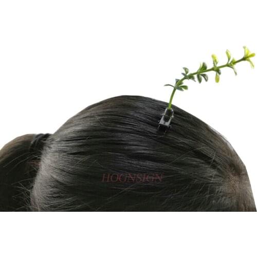 2pcs weed Hair Clip Plants Show Moe Artifact Small tree Small Miaofa Clip Head Wacky Cartoon Headdress Flower