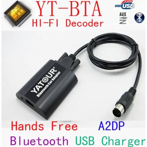 Yatour BTA Bluetooth Hands Free Call Smart Phone A2DP Car kits For Hyundai Elantra / Kia Optima 13 pins With HI-FI HFP
