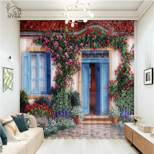 Wooden Curtain Rings For Kitchen On Window Country Boots Wooden Beads Curtain Western Decor Curtains With Print Micro Shading