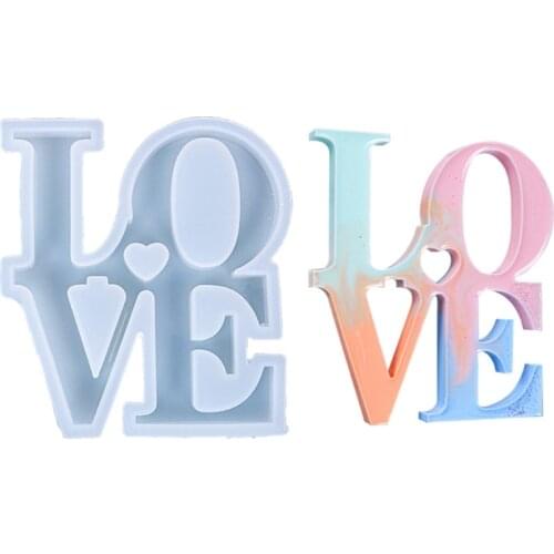 LOVE Jewelry Epoxy Mould Home Decoration Silicone Mould DIY Crafts Jewelry Multifunctional Casting Tool