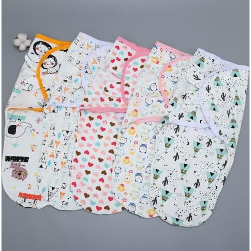 Ready Stock baby swaddle cotton envelope newborn infant sleeping bag