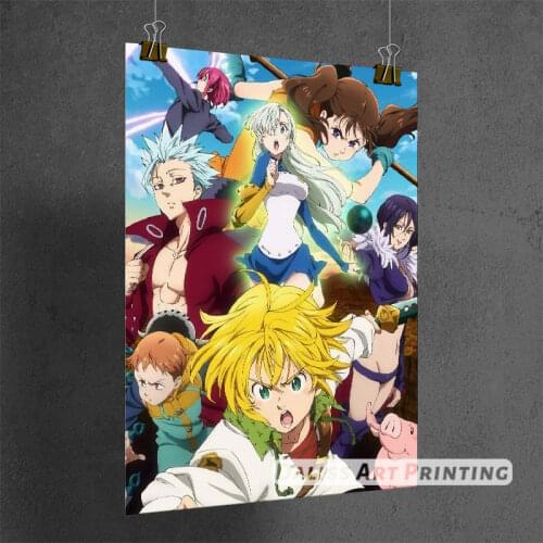 Canvas Anime The Seven Deadly Sins Pictures Home Decoration Paintings Poster HD Prints Wall Art Modular Living Room Framed