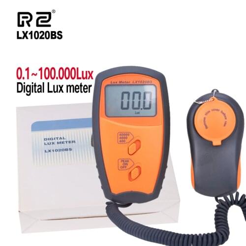 RZ Lux Meter Wide Measuring Range And High Accuracy Test Spectra Auto Range Precision Digital Luxmeter Illuminometer RZ LX1020BS
