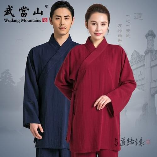 Oblique Collar Tai Chi Uniform Traditional Taiji Clothing Kung Fu Clothing Unisex Wu Shu Clothing Variety Colors
