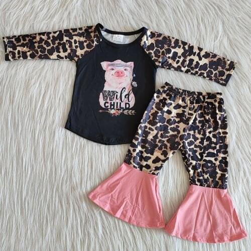 Hot Sale Kids Designer Clothes Girls Outfits Boutique Kids Clothing Toddler Baby Girls Outfits Children Wholesale Clothing Set