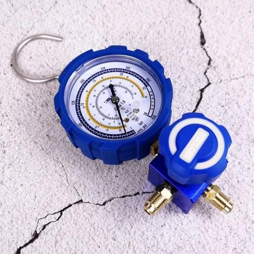 Single Meter Low Pressure Refrigerant Pressure Gauge R22 134 410 407 Refrigerant Fluoride Meter VMG-1-U-L