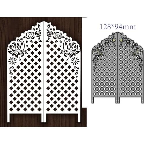 Door Curtain Shape Metal Cutting Die DIY for Scrapbooking Decoration Crafts