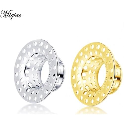 Miqiao 2pcs 8-18mm Stainless Steel Ear Plugs and Tunnels Ear Piercings Earlets Screwed Expander Ear Gauges Body Jewelry