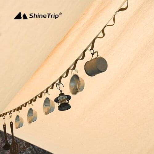 ShineTrip 5M Multifunctional Camping Leather Lanyard PU Rope Tent Cup Hanging Lamp Hanging Outdoor Clothesline Braided Belt