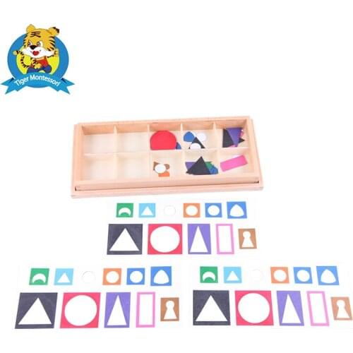 Montessori Small geometric base language symbol paper toys