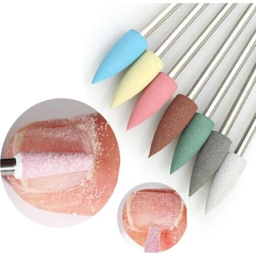 Nail Bit Easy-cleaning Reusable 2.35MM Silicone Electric Grinding Head for Women