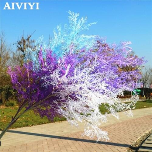 New smog grass home wedding decoration ceremony landscaping DIY simulation fog flower coral branch holiday party ornaments