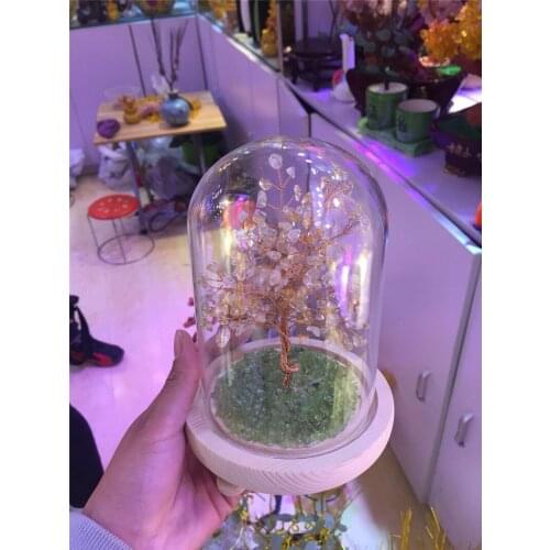 New arrivals natural citrine quartz crystal lucky tree reiki healing gemstone crystal tree meditation for home decoration