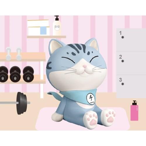 Blind Box Original TaTa Cat Mobile Guess Bag Bracket Toys Figures Random Surprise Anime Model Guess Figurine Doll for Girls Gift