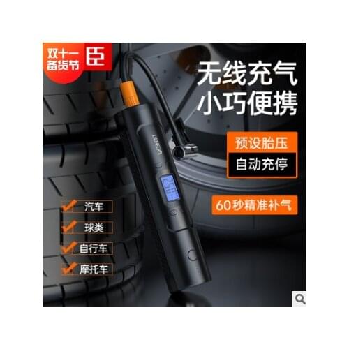 6000mAh 25 / Min Portable Air Compressor 12V 150 PSI Tire Inflator Electric Auto Pump for Car Motorcycle Bike with Digital LCD L