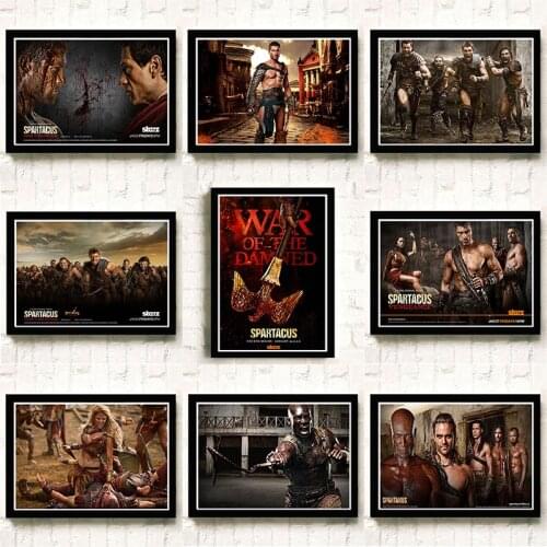 Movie Posters Spartacus Good Quality Wall Stickers Bedroom Decorative Painting Cafes Wall Paintings Oil Painting Wall Art