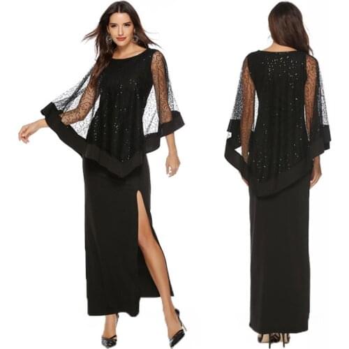 Sexy womens long dress Sequined high waist party dress Pretty and elegant Wedding gowns Evening dinner wear