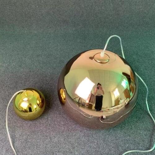 Nordic Pendant Lamp Electroplated Glass Ball Pendant Lights Modern Led Hanging Lamp Home Deco Pendant Lamp Luminaire Fixtures