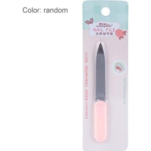 Plum Pattern Nail File Finger Polish Care Pedicure Tool