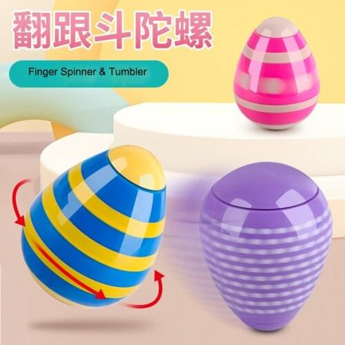 Magic Creative Light Finger Tip Top Spinner Tumbler Roly-poly Decompression Toys Desk Toys Stress Relief Fun Children Gift