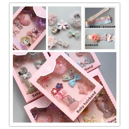 South Korean Pet hair set new year baby stars Dog Crown Princess Cute cloth headdress pet hairpin 1set=8pcs