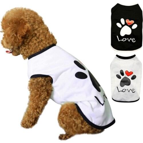 Summer Dog Vest Sweatshirt Pet Clothes Puppy Clothes Teddy Pug French Bulldog Costume Small Dogs Cotton T Shirt Pets Clothing