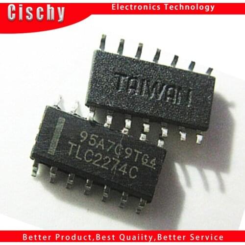 10pcs/lot TLC2274CDR TLC2274 TLC2274C SOP-14 In Stock
