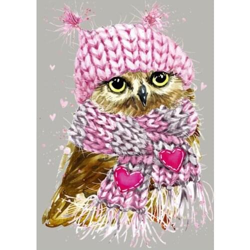 20pcs Washable Heat Transfer Stickers Vinyl Patches Scarf Owl Iron On Patch For Clothing Applique Jacket Jeans T-shirt Patchwork