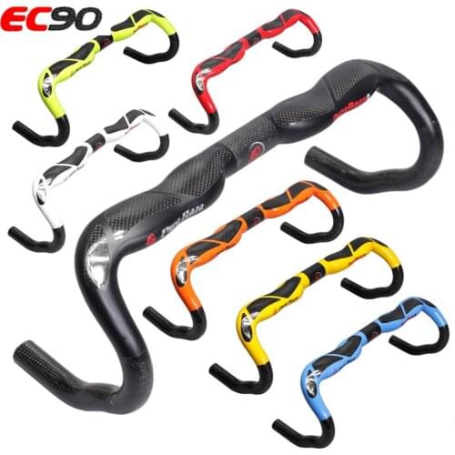 2019 PURARAZA latest I ultralight full carbon fiber road bicycle handlebar car racing handlebar 31.8*400 420 440MM 7 colors