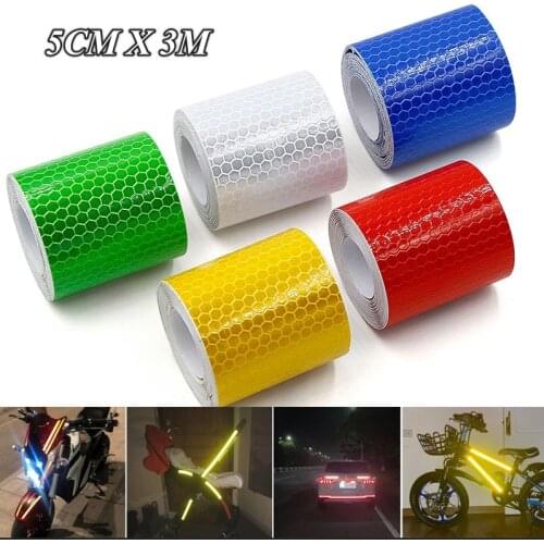 300x5cm Car Magic Reflective Tape Stickers Road Warning Strip Automotive Body Motorcycle Decoration Car Sticker Safety Sticker
