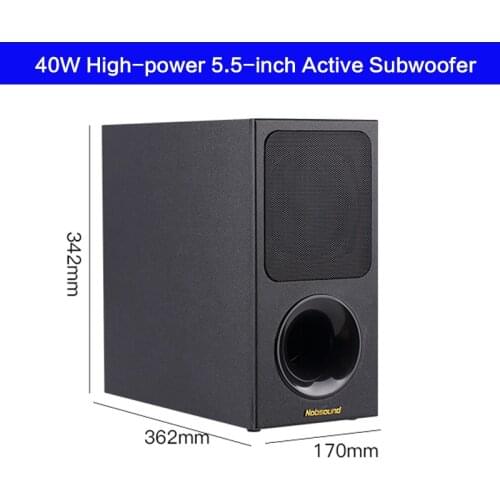 40W 5.5-inch High-power Active Subwoofer Speaker Home Theatre Full-range Speaker HiFi Fever Grade Super Subwoofer TV Speaker