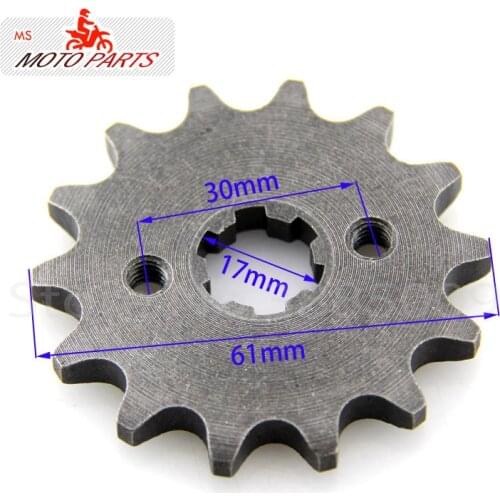 420 14 T Tooth 17mm ID Front Engine Sprocket for50 cc 70cc 90cc 110cc Sunl Kazuma Dirt Pit Bike ATV Quad Go Kart Bu