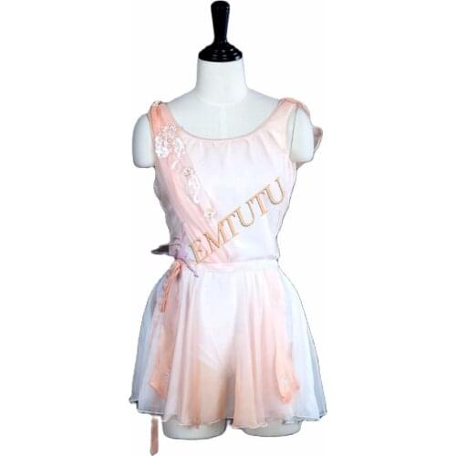 Cupid ballet Dress Professional Ballet Costume Peach Pink Chiffon Ballet Stage Costume For Women Ballet Attire Clothing