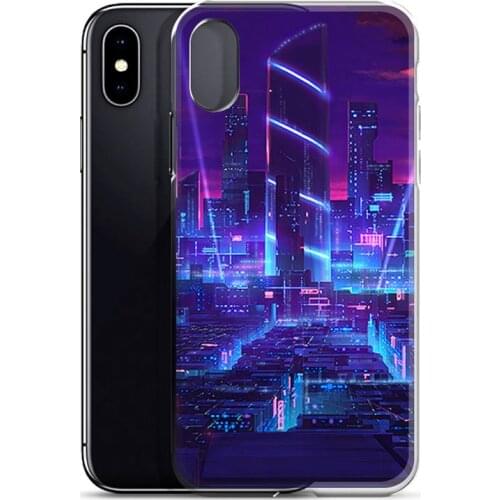 Neon city Phone Case for iPhone 11 12 pro XS MAX Mini 8 7 6 6S Plus X 5S SE 2020 XR