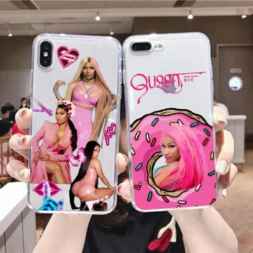 Nicki Minaj Singer Phone Case For iphone 5 5s se 2 6 6s 7 8 12 mini plus X XS XR 11 PRO MAX transparent pretty back 3D prime