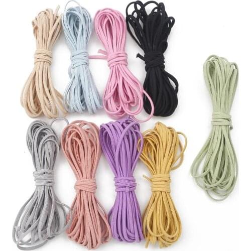 5meters 3.5mm Colorful High-Quality Round Elastic Band Round Elastic Rope Rubber Band Elastic Line DIY Sewing Accessories