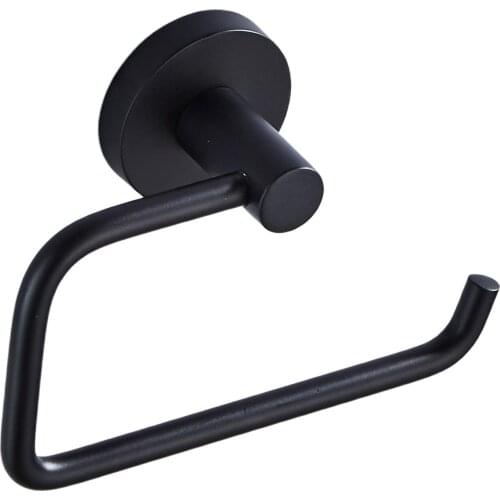 Stainless Toilet Paper Holder Round Tissue Paper Roller -Wall Mount Punching