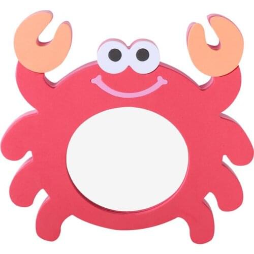 EVA Cartoon Mirror Kid Bath Toy Bathing Plaything Creative Crab Lion Penguin Design Water Toy Educational Mirror Bath Toy