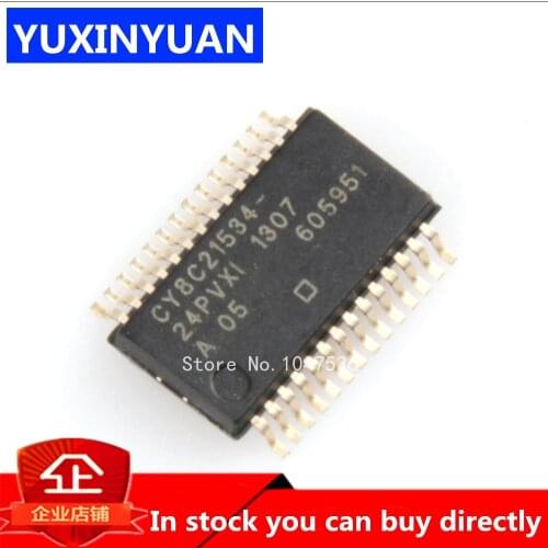 1pcs CY8C21534-24PVXI CY8C21534-24PVX CY8C21534 SSOP IC MCU 8BIT 8KB FLASH 28SSOP in stock