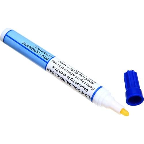 1PC Soldering Flux Pen 10ml Free Cleaning Non-Rosin Organic Flux Welding Pen For Solar Cell & FPC/ PCB Automotive Computer