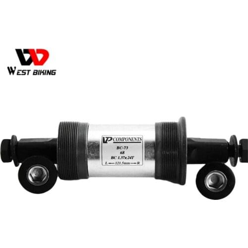 WEST BIKING Bottom Bracket Square Hole Bearing 68*110.5/113/115/118/120/122.5/124.5/126/127.5mm Axis Bottom Bracket Square Taper