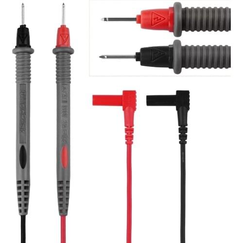 HoldPeak New 2 Pair Alligator Testing Cord Lead Clip Electrical Clamp to Banana Plug Cable Connector Leads for Multimeter Test