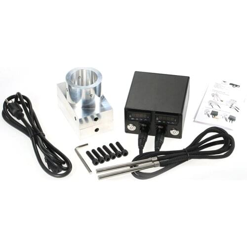 Rosin Press 3*5" Plates Heavy Duty Double PID Controller Enail Heating Aluminium Plate Kit 6061 Electric Temperature Controller
