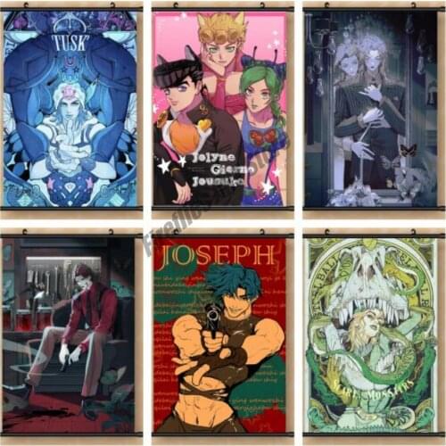 Canvas Painting Anime JOJOs Bizarre Adventure Wall Art Nordic Posters and Prints Home Decoration Pictures for Living Room Decor