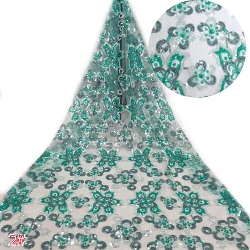 Hot-selling elegant and colorful flower lamination tulle embroidery, suitable for fashionable ladies' dress design fabrics